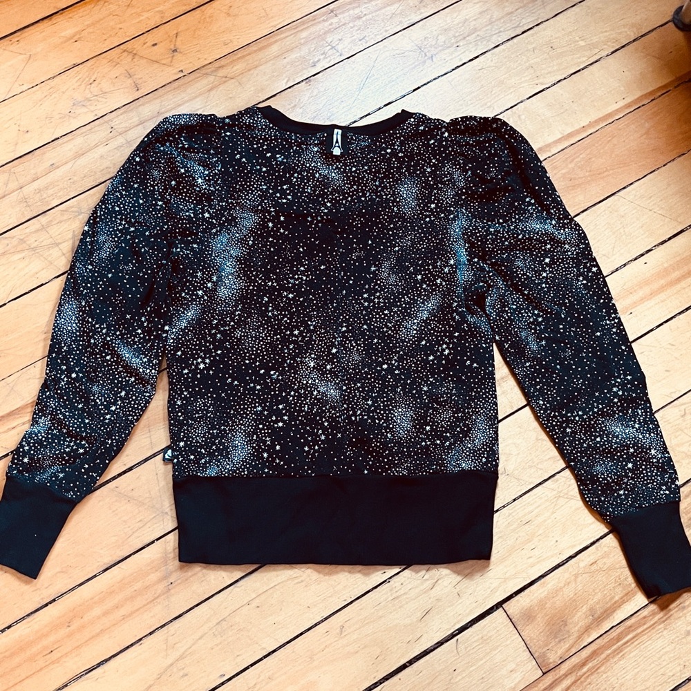 Karl Lagerfeld Black and Silver Starry Sweater